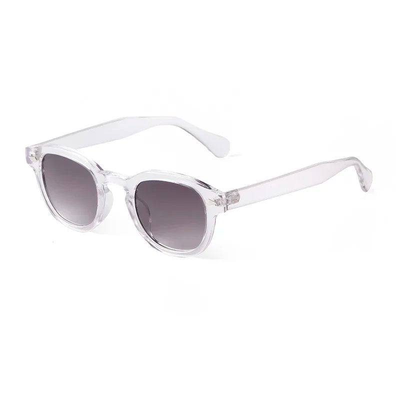 Round Transparent Sunglasses - Obsidian
