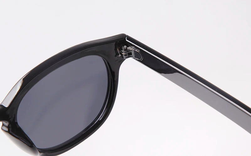 Round Transparent Sunglasses - Obsidian