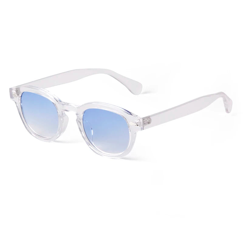 Round Transparent Sunglasses - Obsidian
