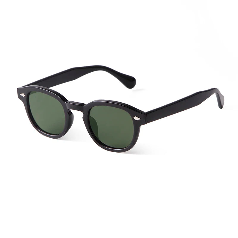Round Transparent Sunglasses - Obsidian