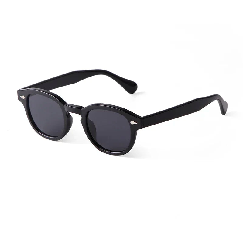 Round Transparent Sunglasses - Obsidian