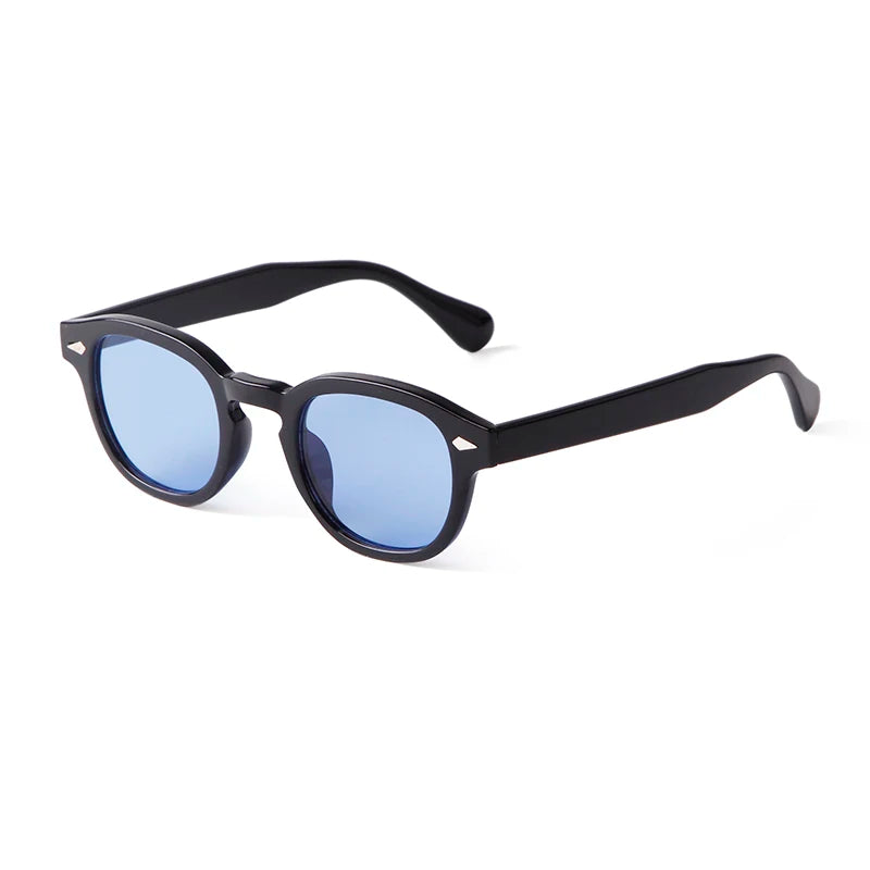 Round Transparent Sunglasses - Obsidian