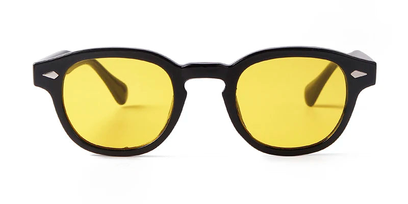 Round Transparent Sunglasses - Obsidian