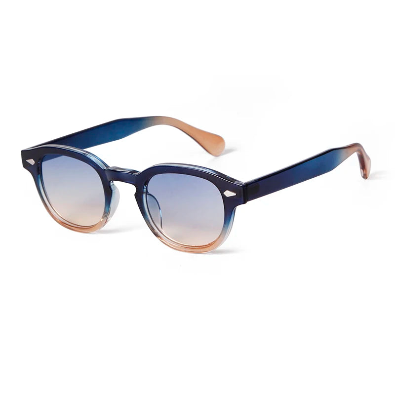 Round Transparent Sunglasses - Obsidian