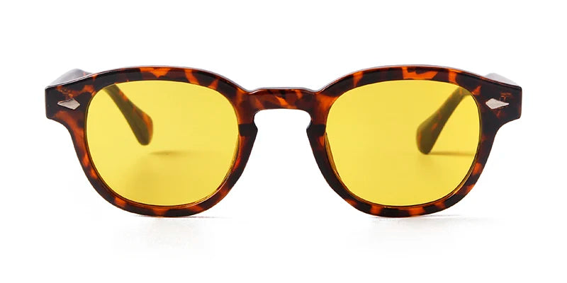 Round Transparent Sunglasses - Obsidian