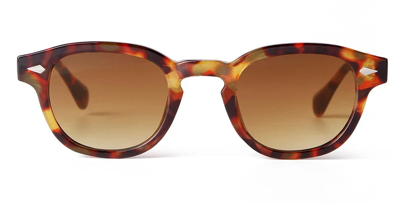 Round Transparent Sunglasses - Obsidian