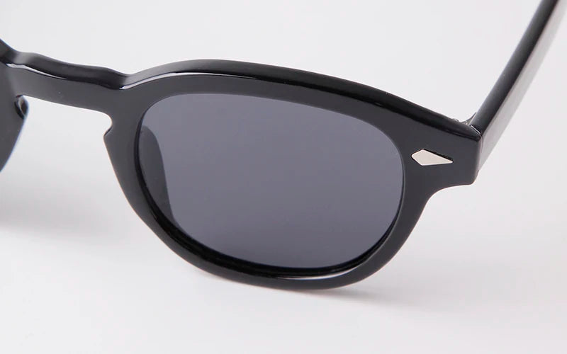 Round Transparent Sunglasses - Obsidian