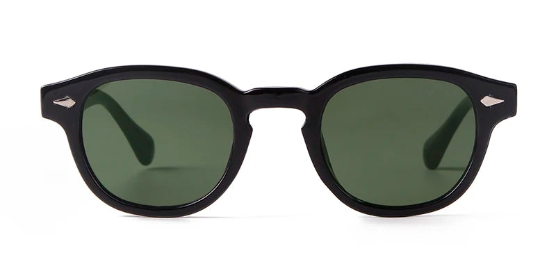 Round Transparent Sunglasses - Obsidian