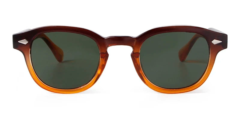 Round Transparent Sunglasses - Obsidian