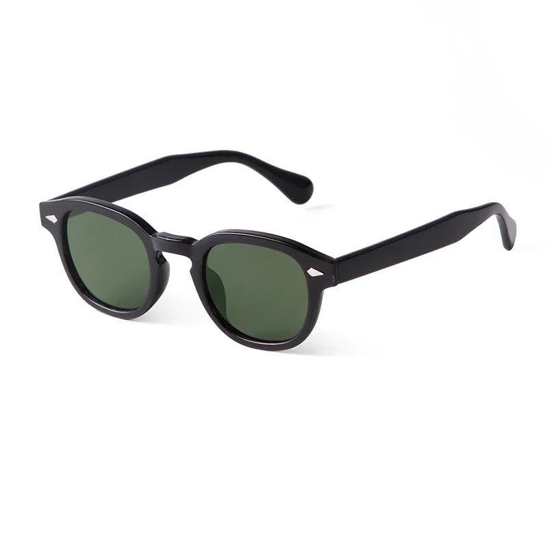 Round Transparent Sunglasses - Obsidian