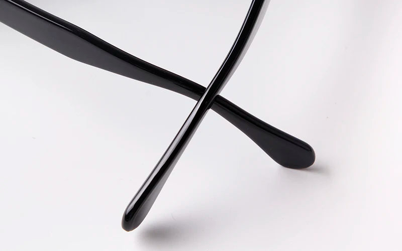 Round Transparent Sunglasses - Obsidian