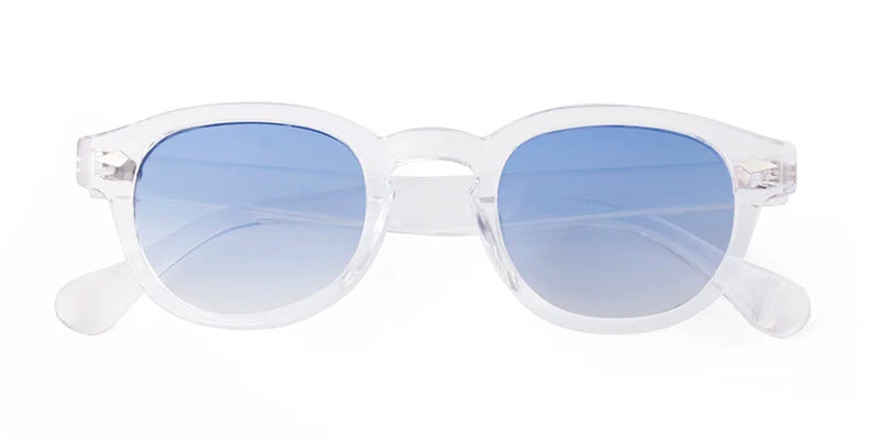 Round Transparent Sunglasses - Obsidian