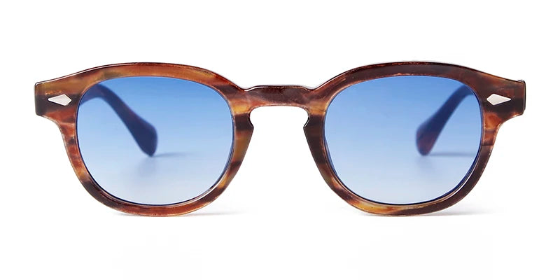 Round Transparent Sunglasses - Obsidian