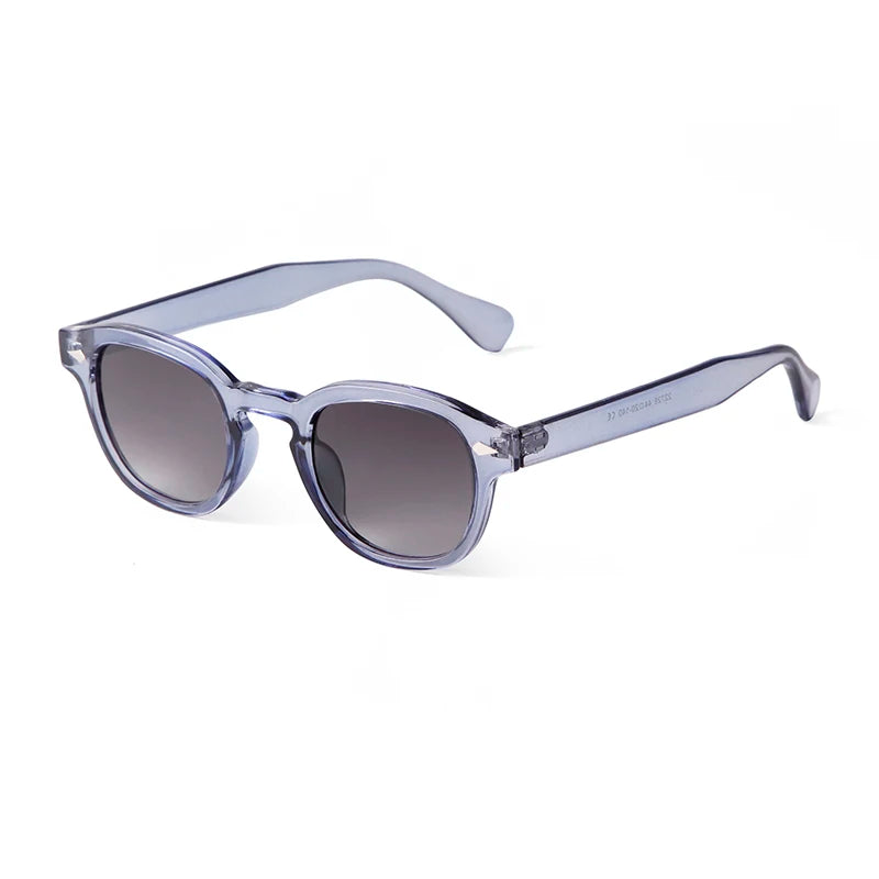 Round Transparent Sunglasses - Obsidian