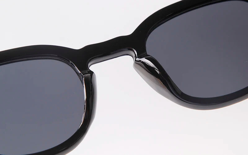 Round Transparent Sunglasses - Obsidian